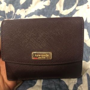 Kate Spade ID Wallet/Keychain Maroon Card Holder